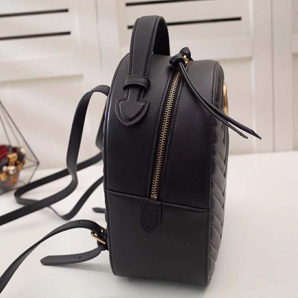 Gucci GG Women GG Marmont Quilted Leather Backpack