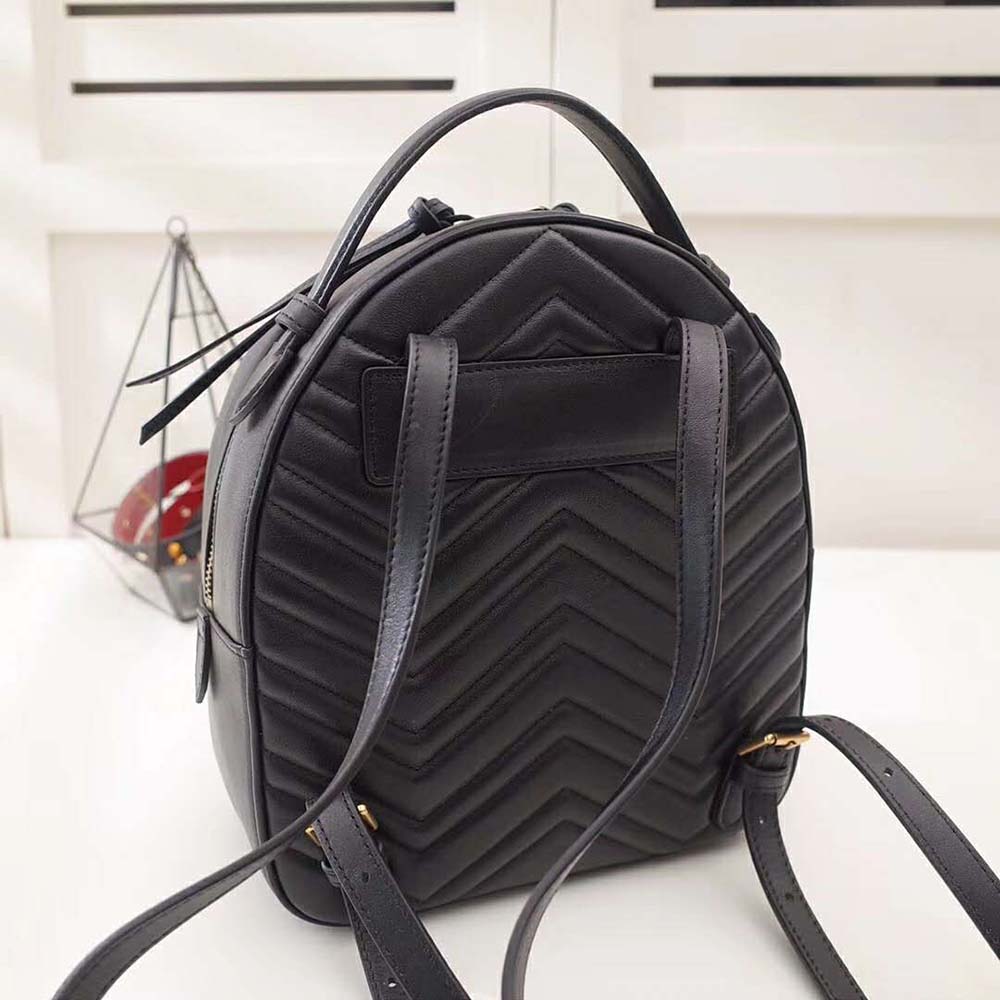 Gucci GG Women GG Marmont Quilted Leather Backpack