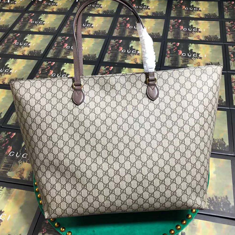 Gucci GG Women Ophidia GG Large Tote-Brown