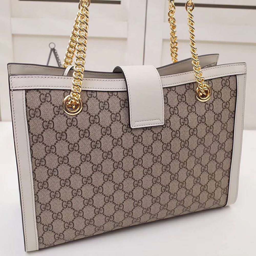 Gucci GG Women Padlock Medium GG Supreme Canvas Shoulder Bag