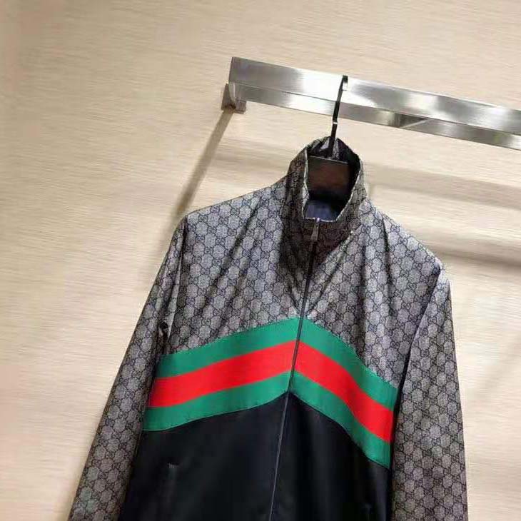 Gucci Men Oversize Technical Jersey Jacket