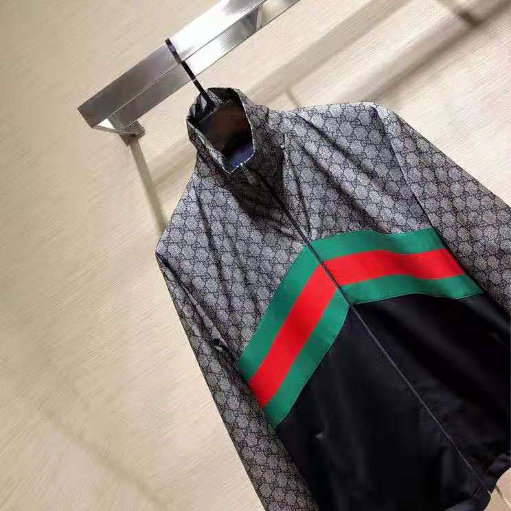 Gucci Men Oversize Technical Jersey Jacket