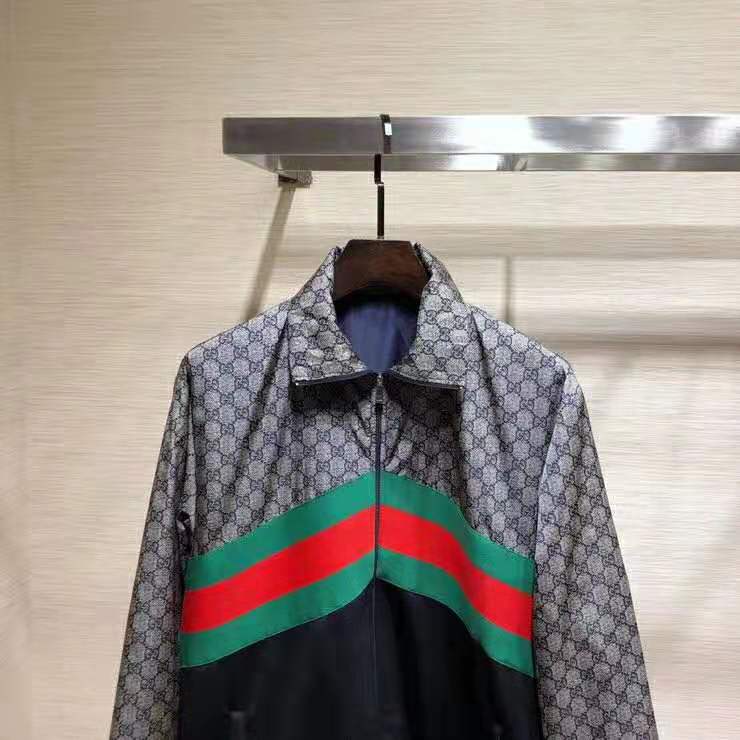 Gucci Men Oversize Technical Jersey Jacket