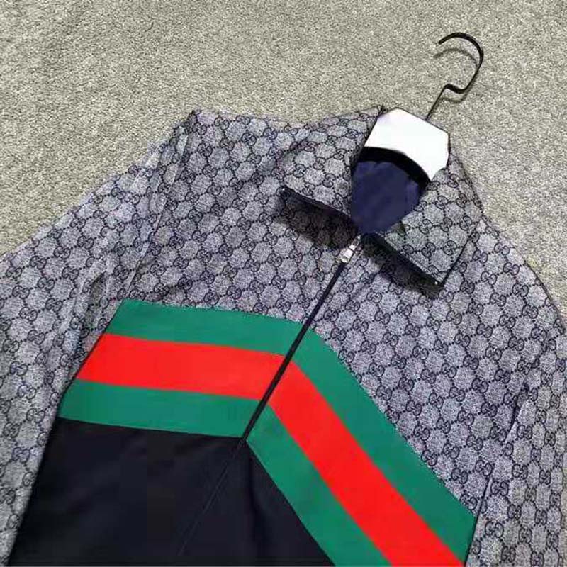Gucci Men Oversize Technical Jersey Jacket