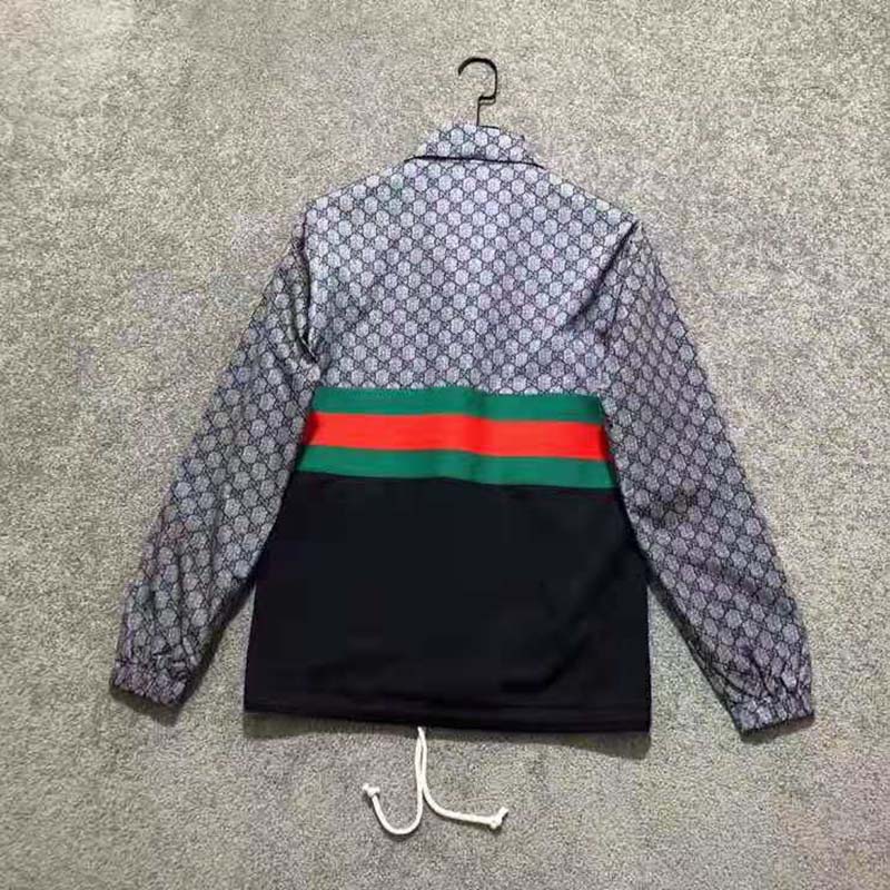 Gucci Men Oversize Technical Jersey Jacket