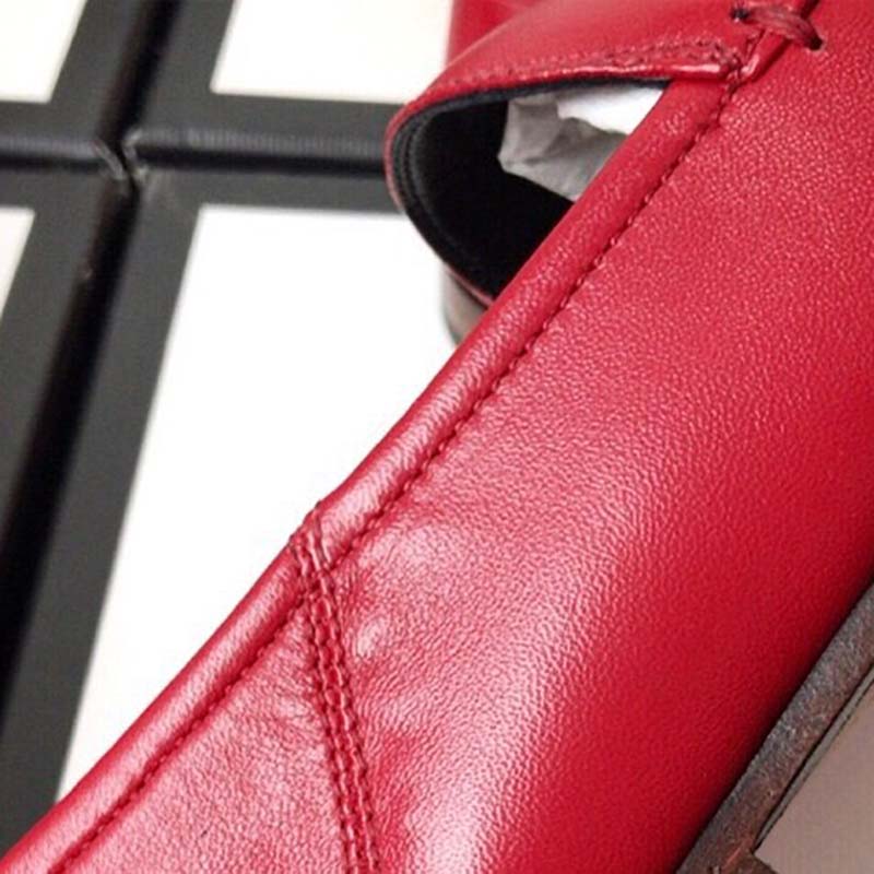 Gucci Women Jordaan Leather Loafer Red