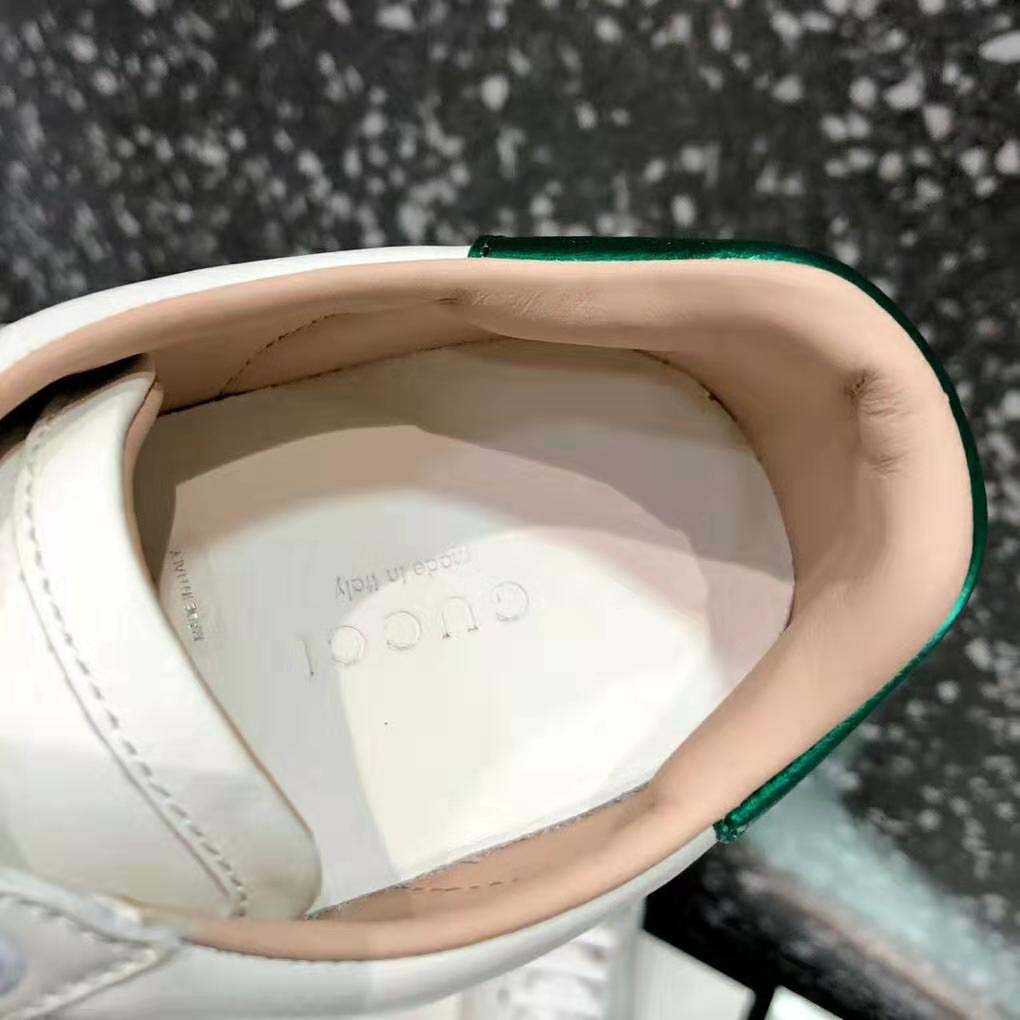 Gucci Women’s Ace Sneaker with Mystic Cat Crafted in White Leather