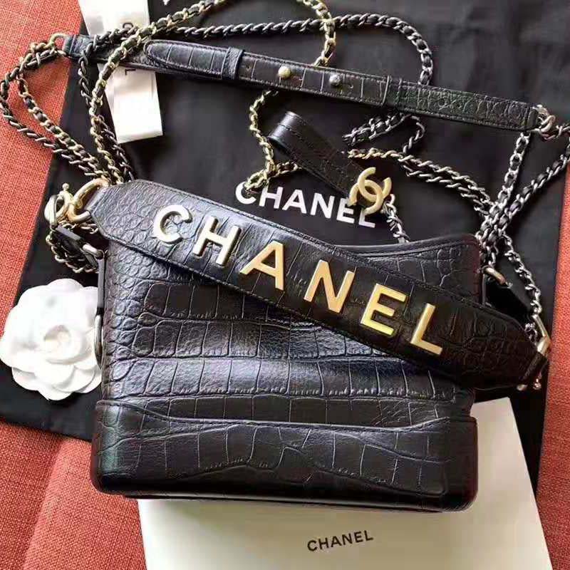 Chanel Women Chanel’s Gabrielle Small Hobo Bag-Black