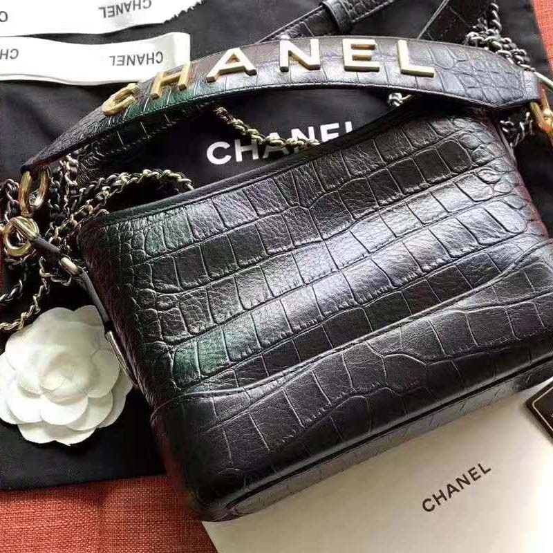 Chanel Women Chanel’s Gabrielle Small Hobo Bag-Black