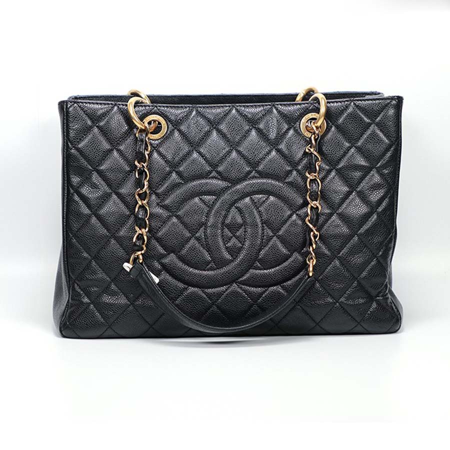Chanel Women GST Shopping Bag in Grained Calfskin Leather