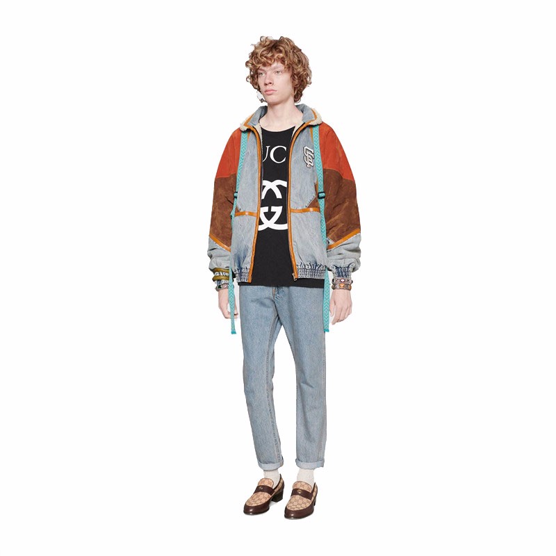 Gucci Men Oversize T-Shirt with Interlocking G-Black