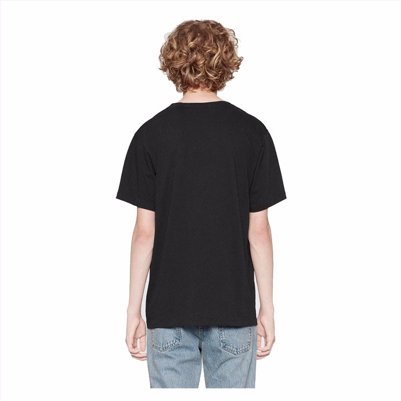 Gucci Men Oversize T-Shirt with Interlocking G-Black