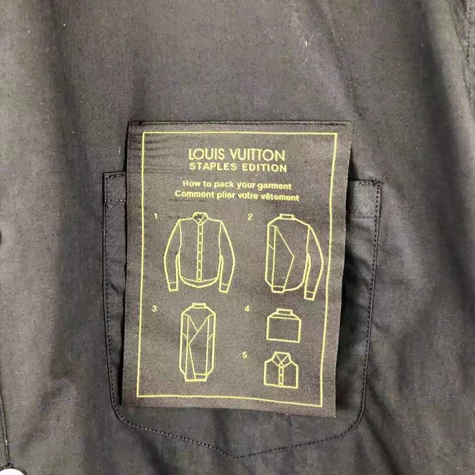 Louis Vuitton LV Men Louis Vuitton Staples Edition DNA Shirt-Black