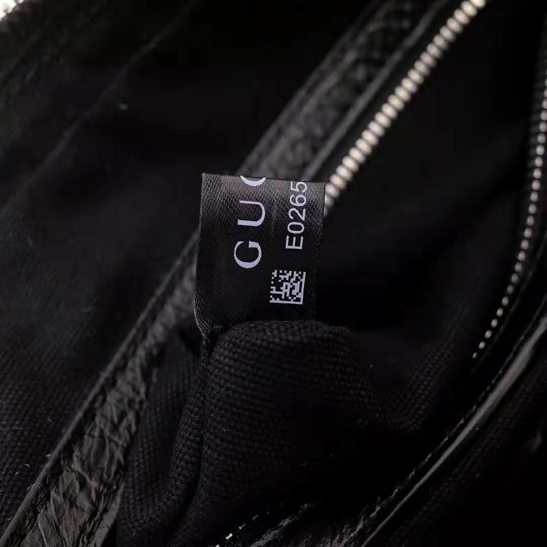 Gucci GG Men Leather Belt Bag in Black Soft Leather