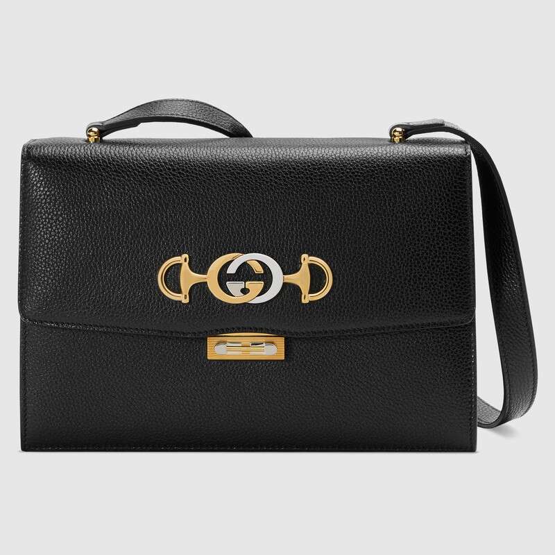 Gucci GG Women Gucci Zumi Grainy Leather Small Shoulder Bag