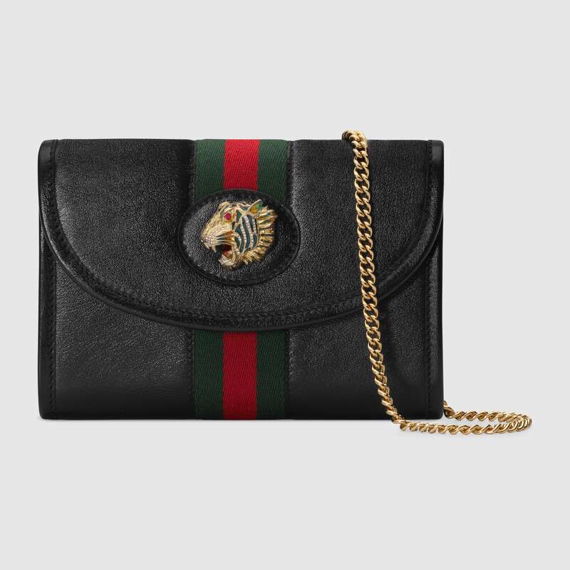 Gucci GG Women Rajah Mini Bag in Leather with a Vintage Effect