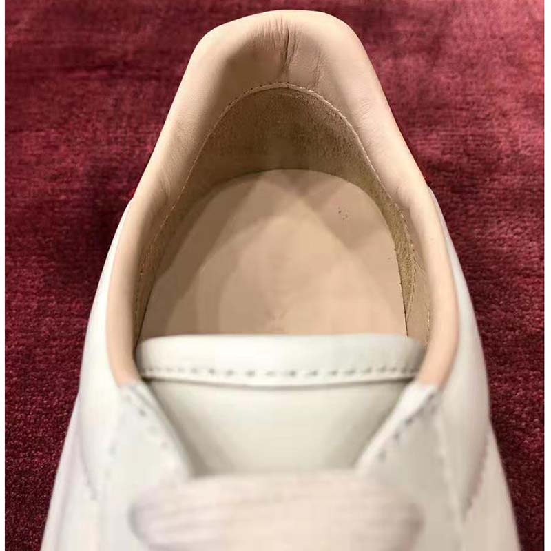 Gucci Unisex Ace Sneaker with Gucci Stripe in White Leather Rubber Sole