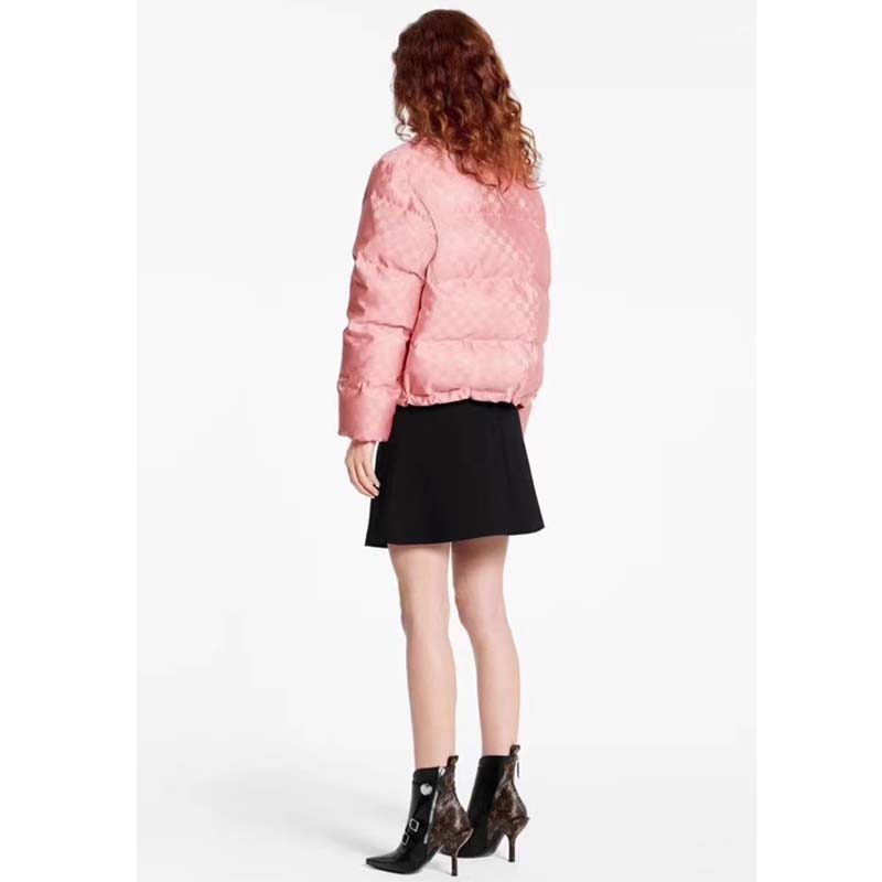 Louis Vuitton LV Women Short Down Jacket in Regular Fit-Pink