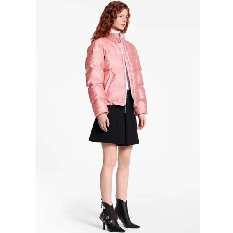 Louis Vuitton LV Women Short Down Jacket in Regular Fit-Pink