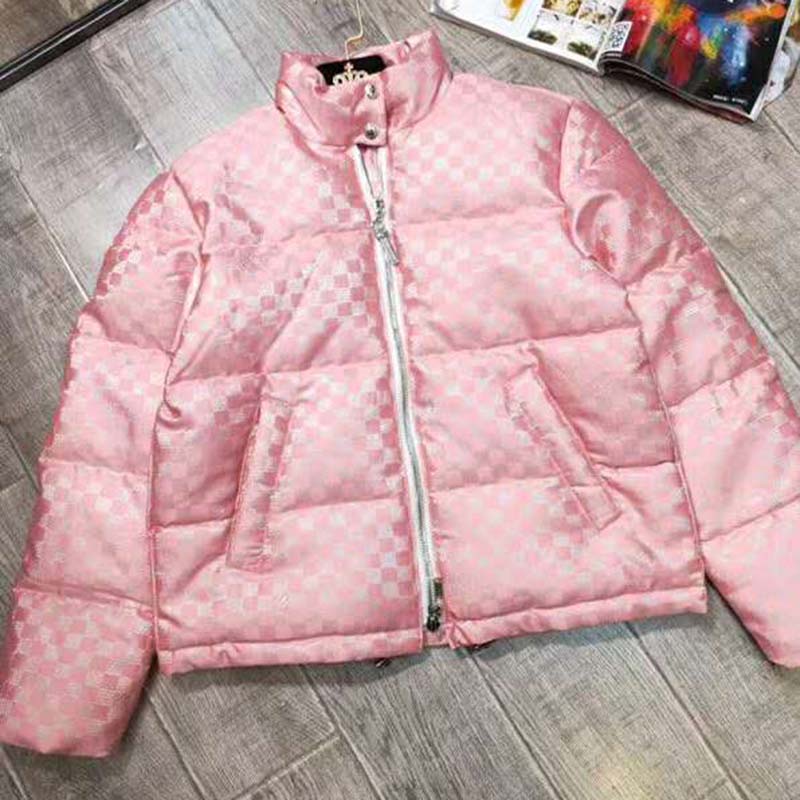 Louis Vuitton LV Women Short Down Jacket in Regular Fit-Pink