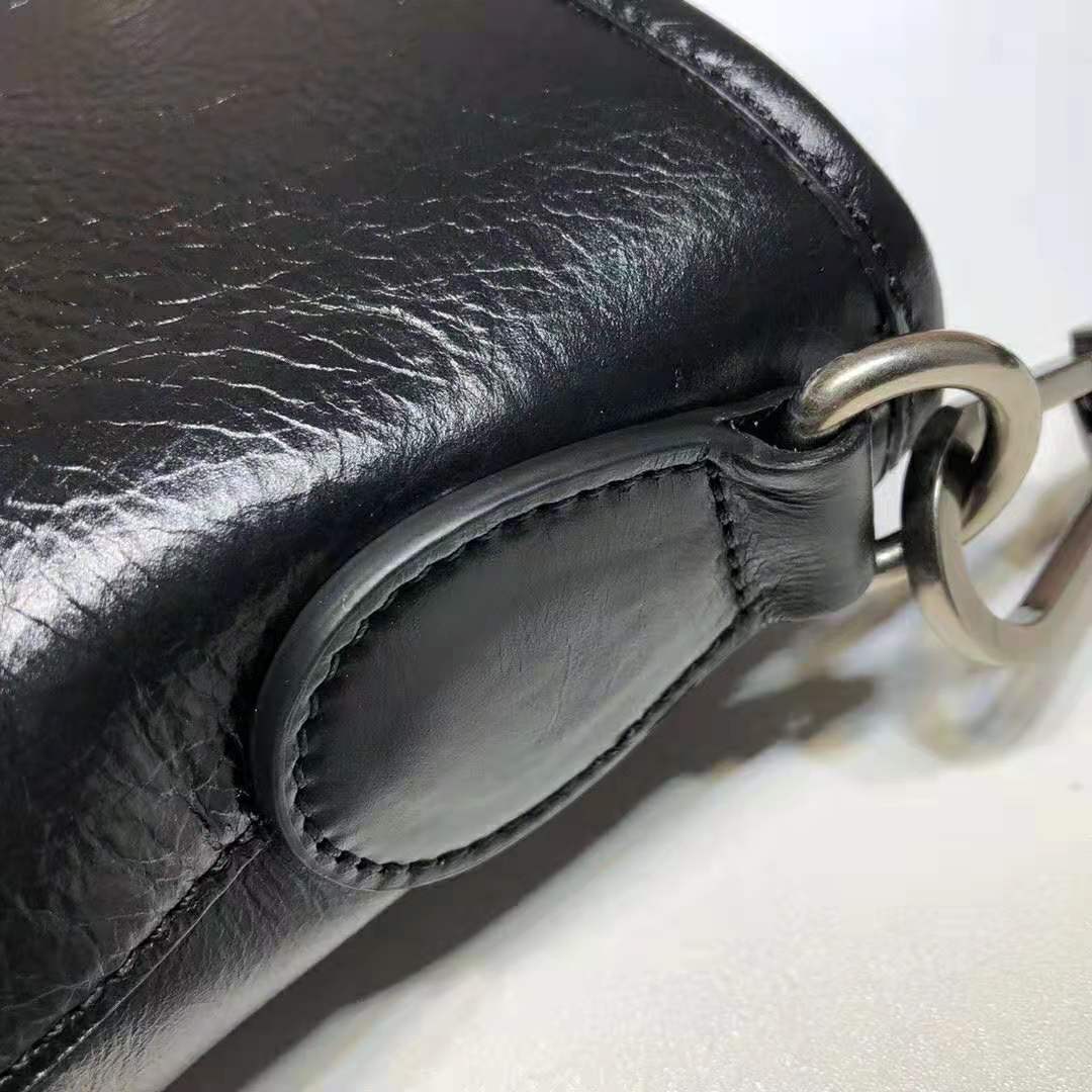 Gucci GG Men Soft Leather Tote in Black Soft Leather