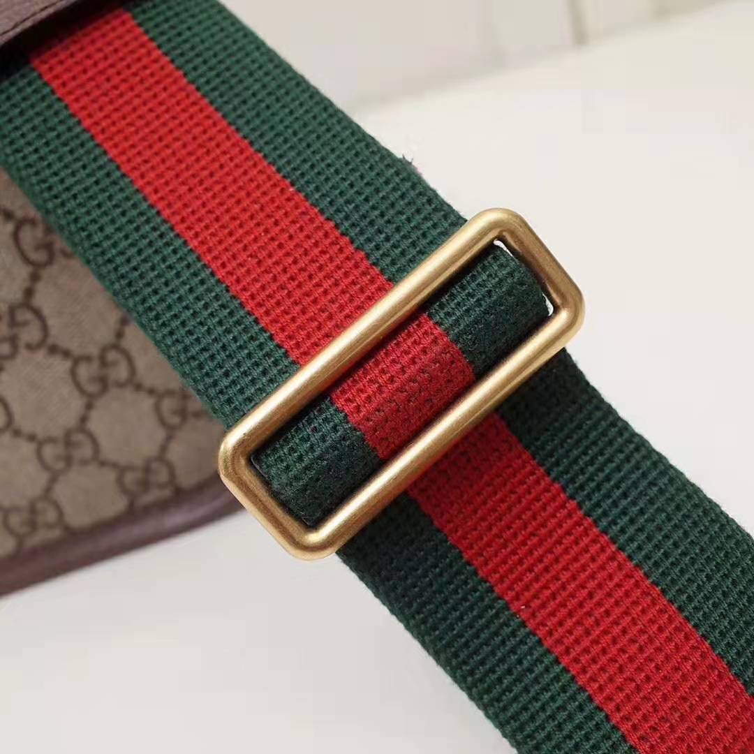 Gucci GG Unisex Neo Vintage GG Medium Messenger in Beige/Ebony GG Supreme Canvas