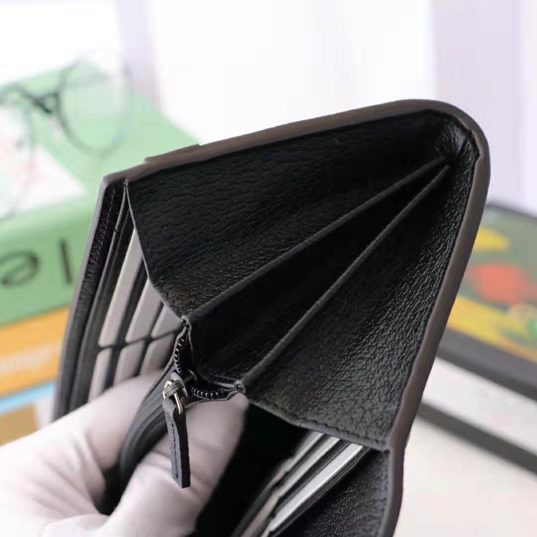 Gucci GG Unisex Ophidia Continental Wallet in Black Leather