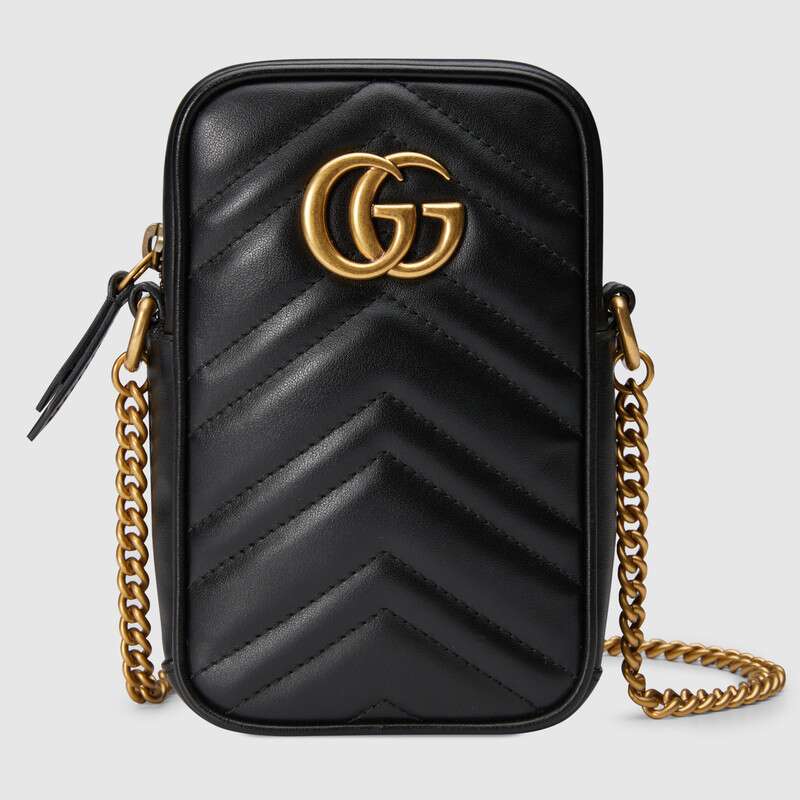 Gucci GG Women GG Marmont Mini Bag in Matelassé Chevron Leather