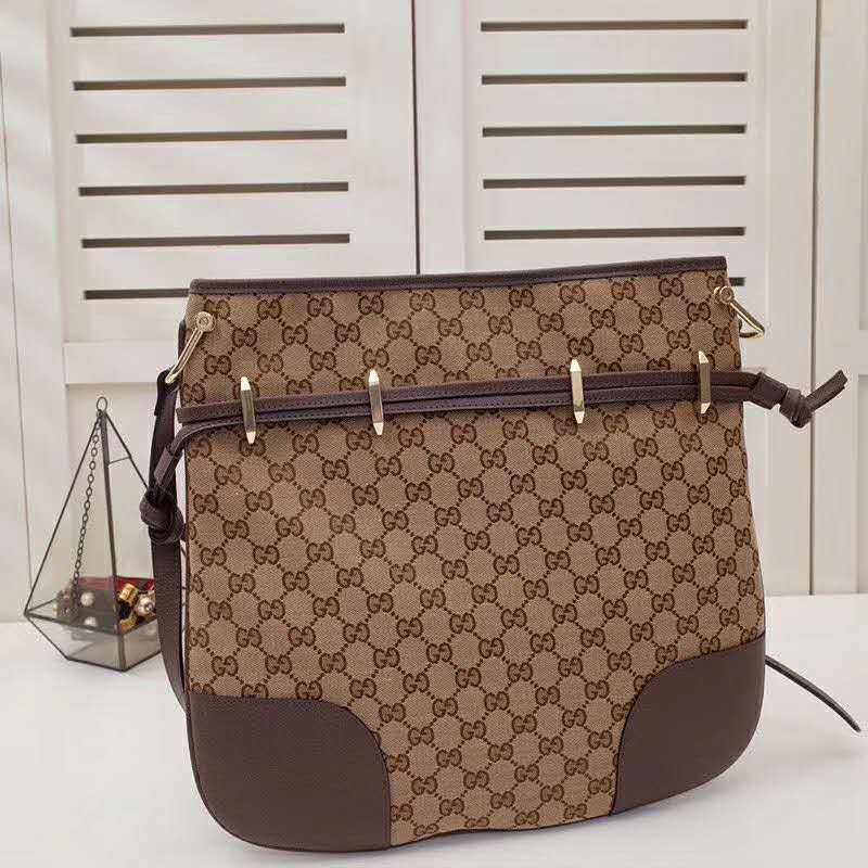 Gucci GG Women Gucci 1955 Horsebit Messenger Bag Original GG Canvas