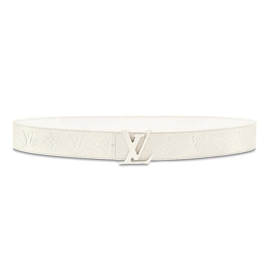Louis Vuitton LV Unisex Ceinture LV Shape 40mm Belt in Lanière En Cuir Taurillon Embossé