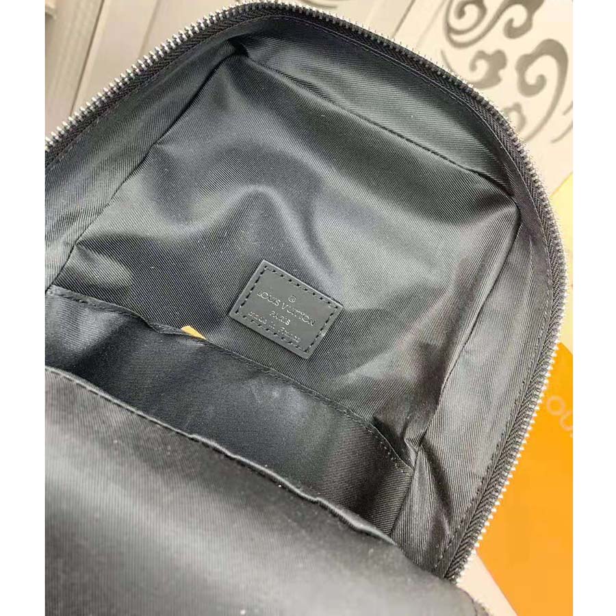 Louis Vuitton LV Men Avenue Sling Bag in Damier Graphite Canvas-Grey