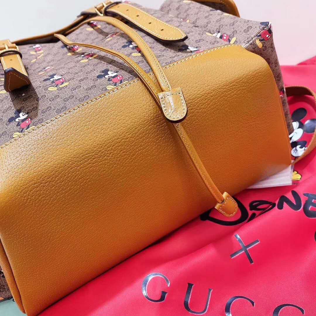 Gucci GG Unisex Disney x Gucci Medium Backpack Beige/Ebony