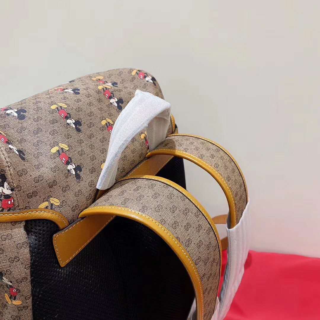 Gucci GG Unisex Disney x Gucci Medium Backpack Beige/Ebony