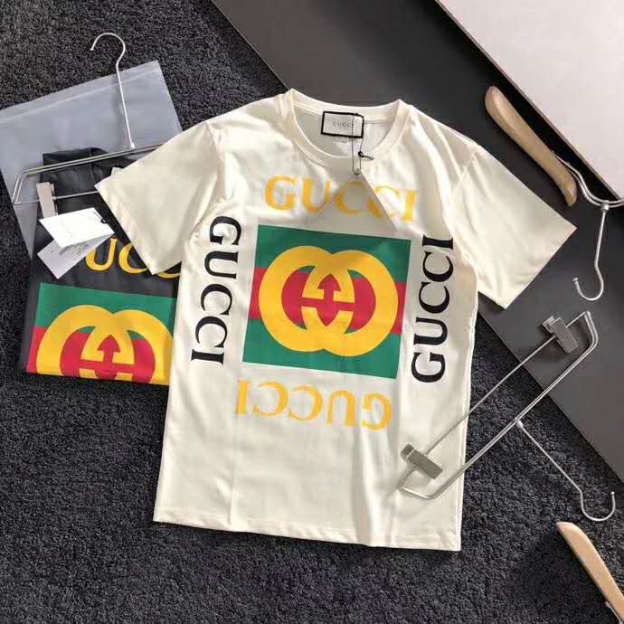 Gucci GG Women Oversize T-Shirt with Gucci Logo-White