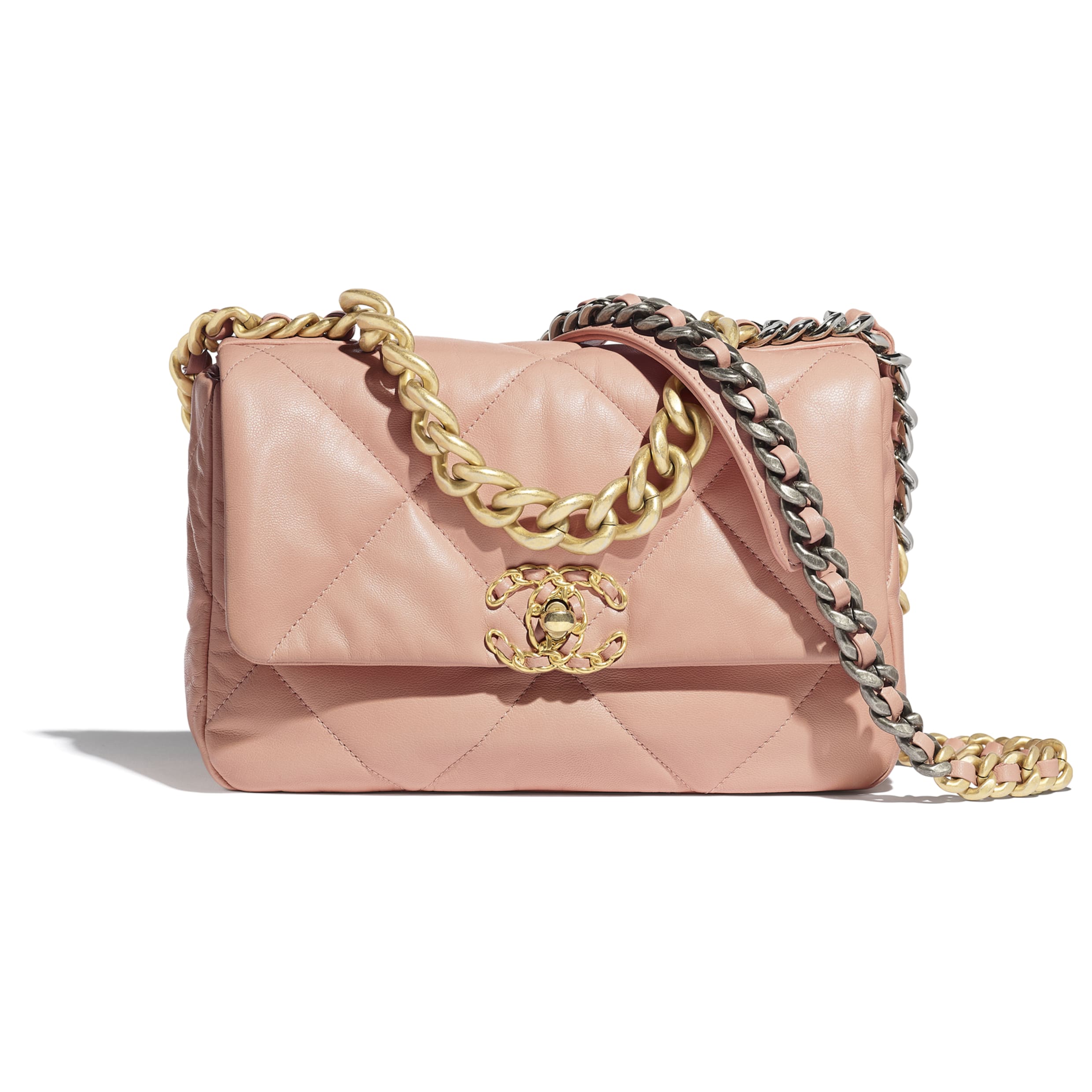 Chanel Women Chanel 19 Flap Bag in Lambskin Leather