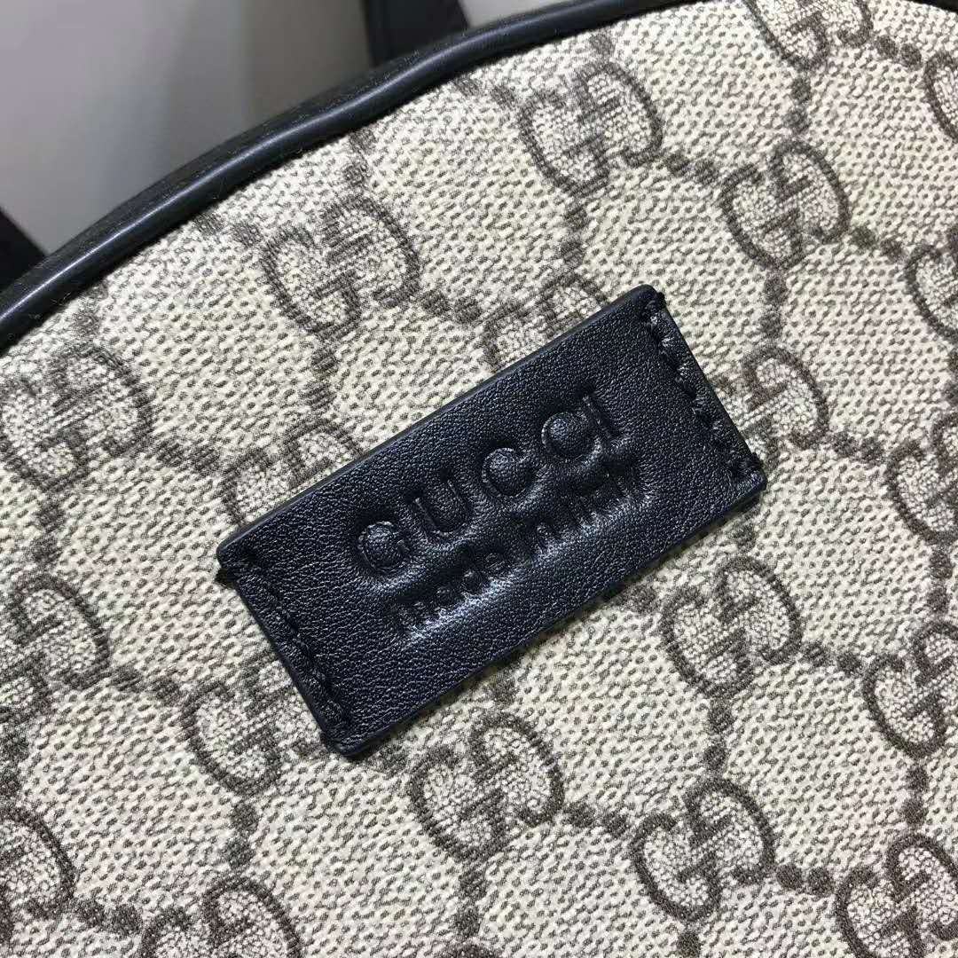Gucci GG Unisex Eden Small Backpack Beige/Ebony GG Supreme Canvas
