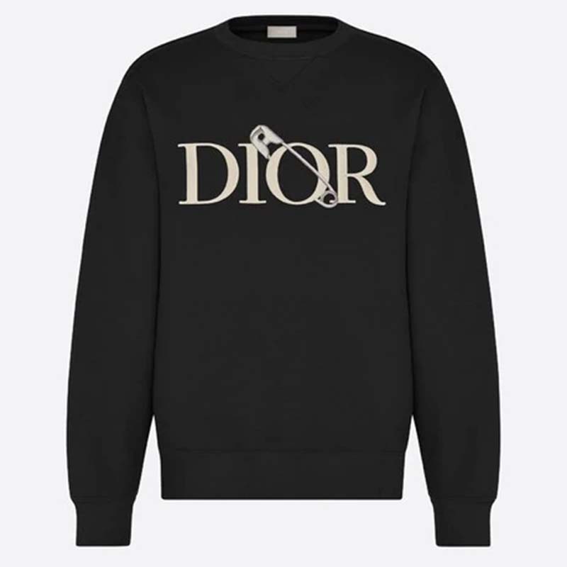 Dior Men Oversized Dior And Judy Blame Sweatshirt Cotton-Black