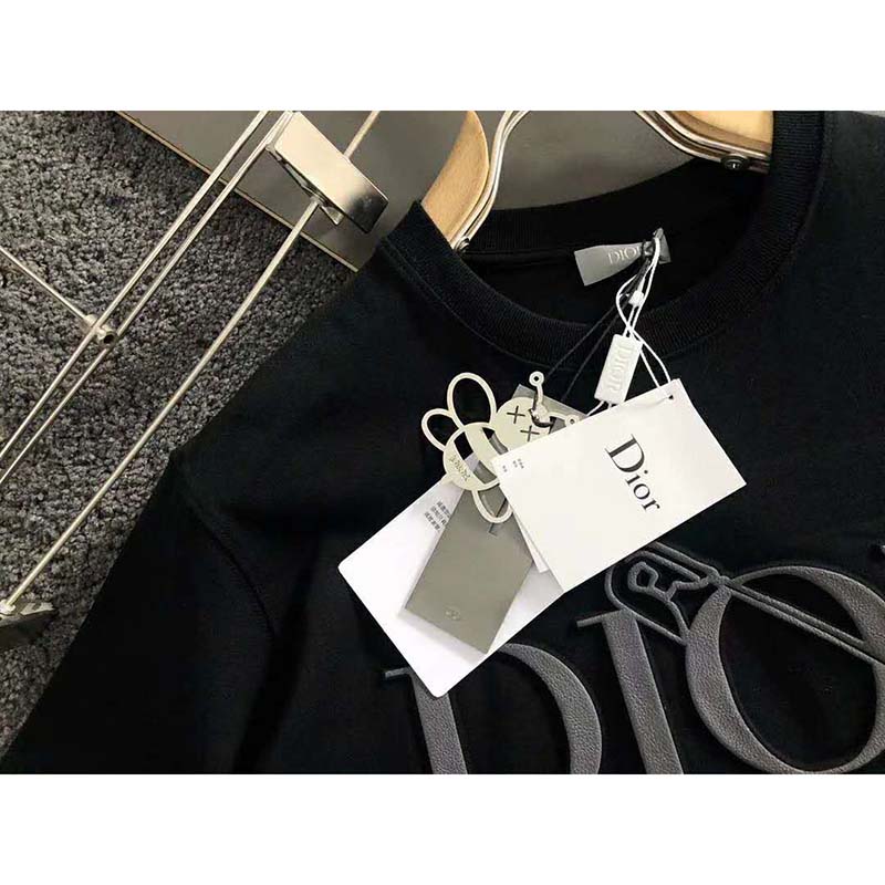 Dior Men Oversized Dior And Judy Blame T-Shirt Cotton-Black