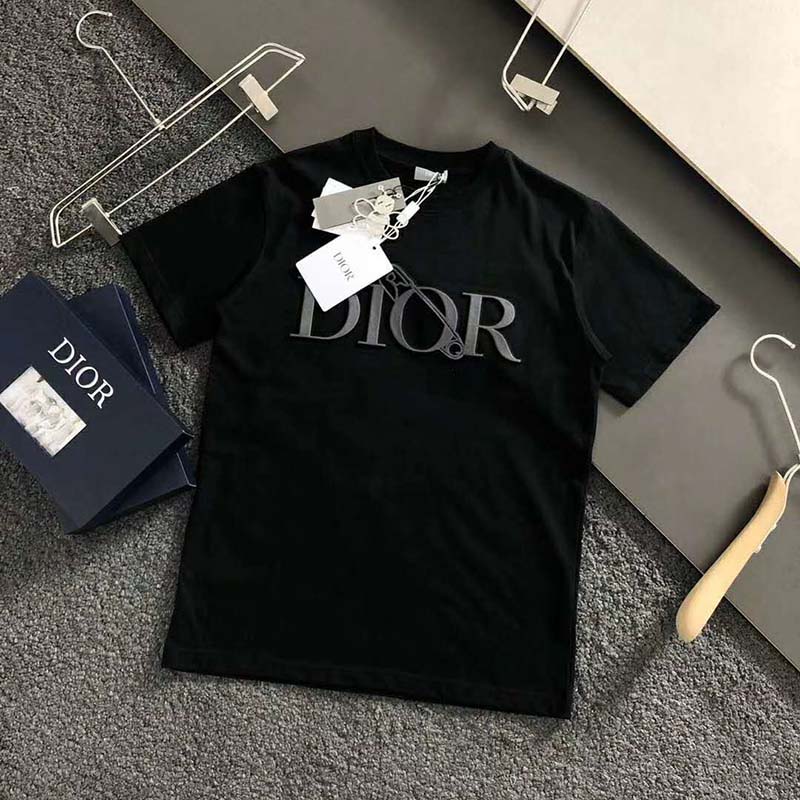 Dior Men Oversized Dior And Judy Blame T-Shirt Cotton-Black