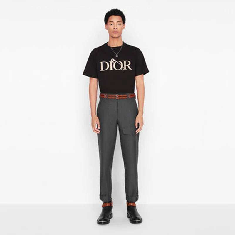 Dior Men Oversized Dior And Judy Blame T-Shirt Cotton-Black