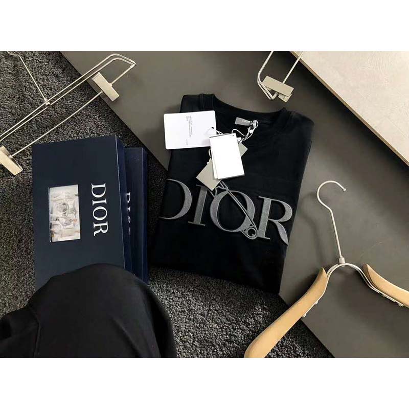 Dior Men Oversized Dior And Judy Blame T-Shirt Cotton-Black