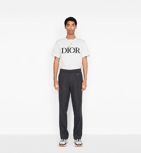 Dior Men Oversized Dior And Judy Blame T-Shirt Cotton-White