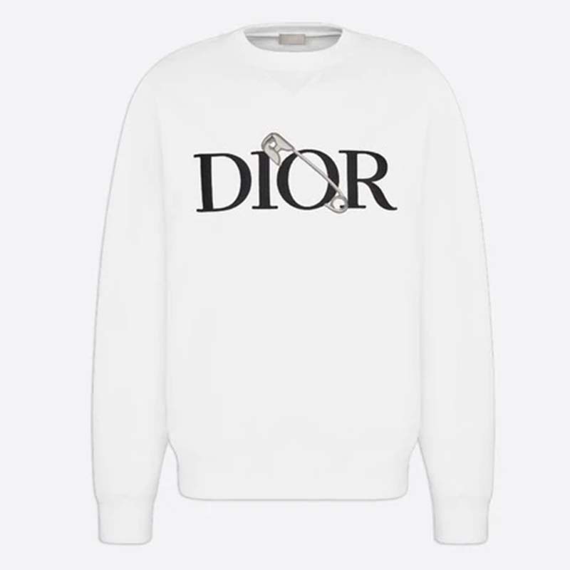 Dior Men Oversized Dior And Judy Blame Sweatshirt Cotton-White