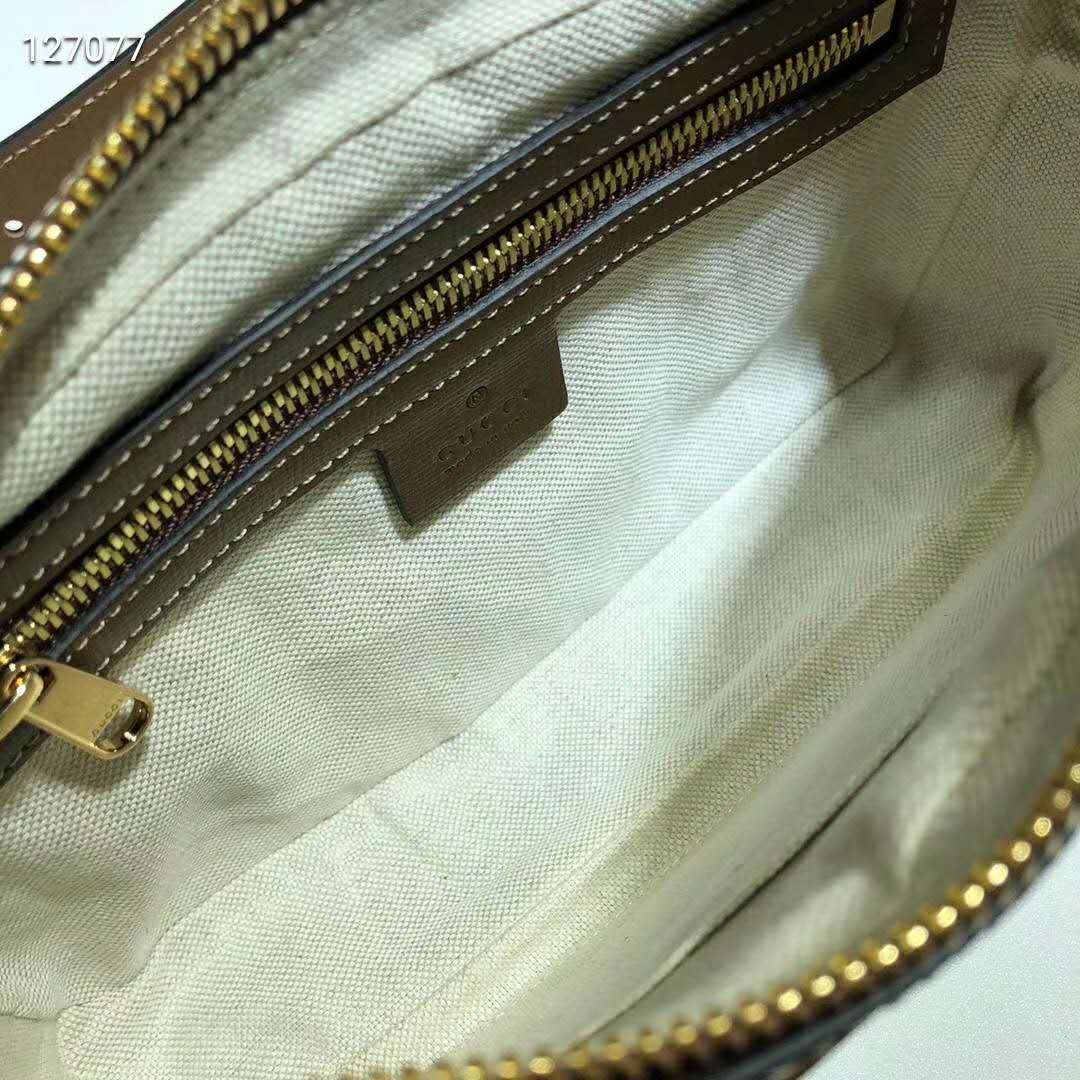 Gucci Unisex ‘Fake/Not’ Print Cosmetic Case GG Supreme Canvas