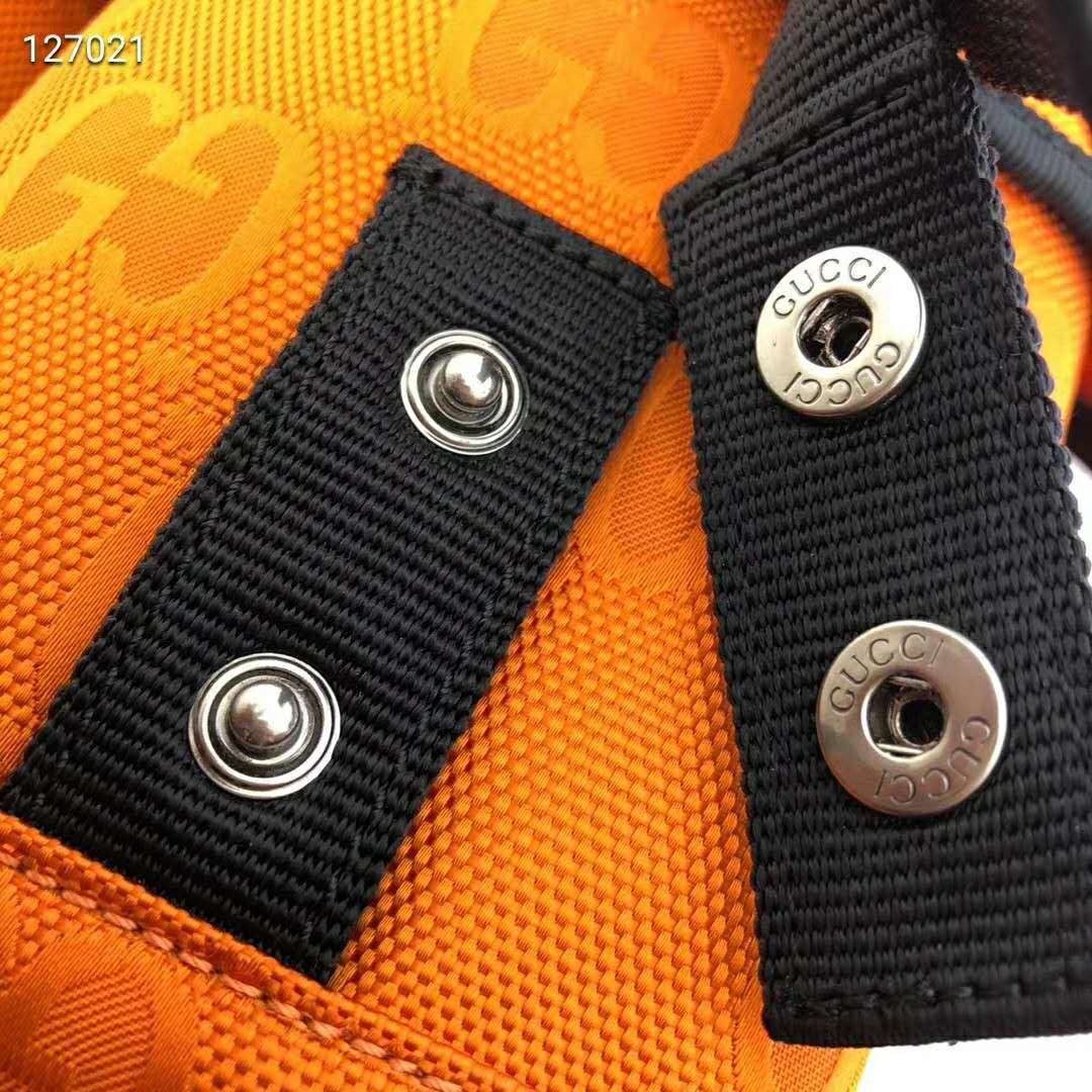 Gucci Unisex Gucci Off The Grid Backpack Orange GG Nylon