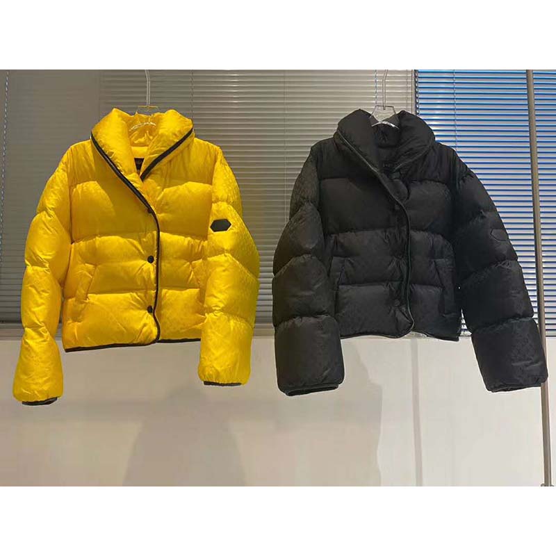Louis Vuitton LV Women Down Jacket Silky Nylon Satin Louis Vuitton Patch