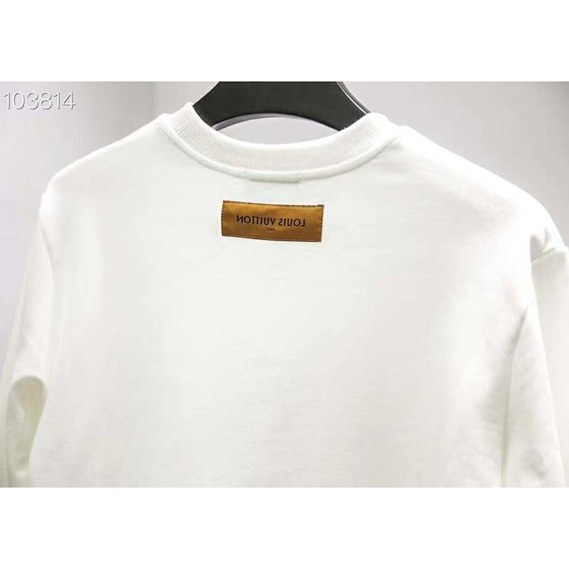 Louis Vuitton LV Men Flower Monogram Embroidered Sweatshirt Regular Fit