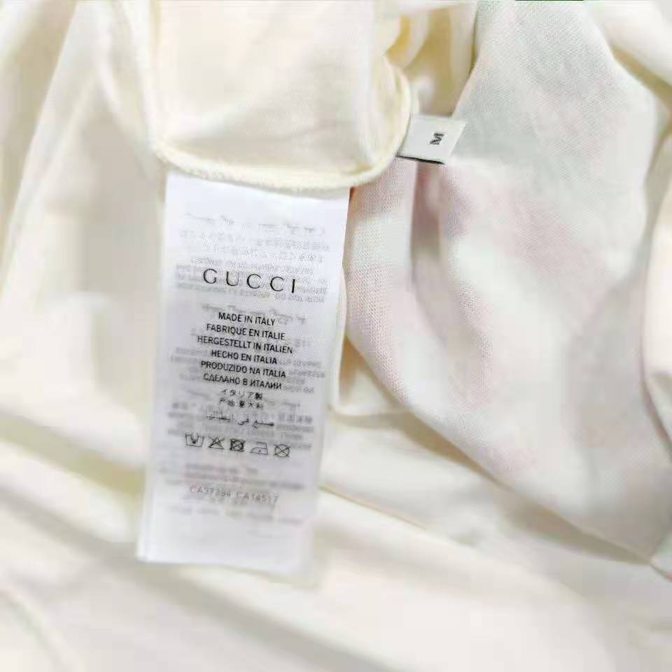 Gucci Men Gucci Beverly Hills Cherry Print T-Shirt Cotton Jersey Crewneck Short Sleeves