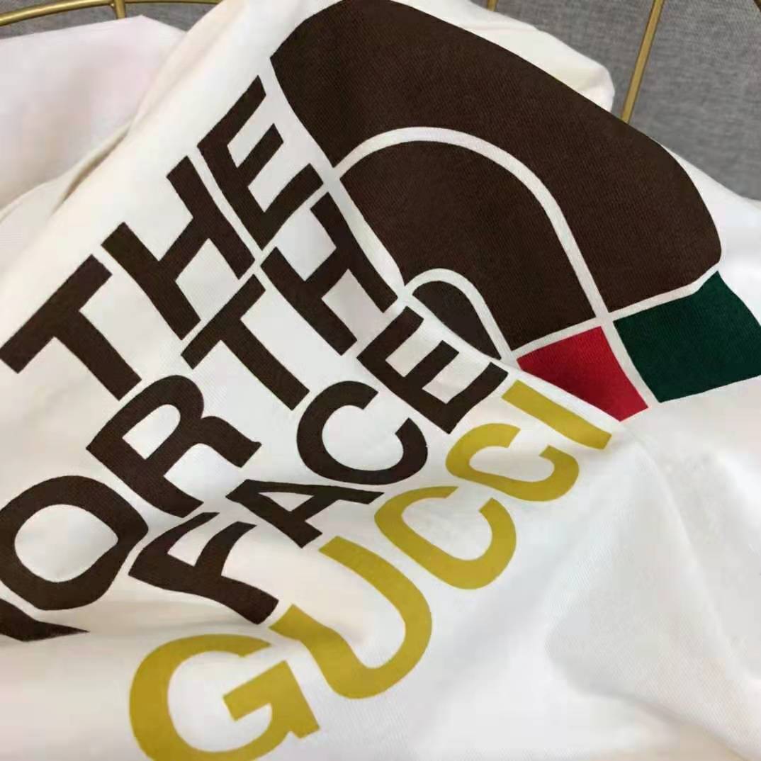 Gucci Men The North Face x Gucci Cotton T-Shirt Crewneck Jersey Oversize Fit