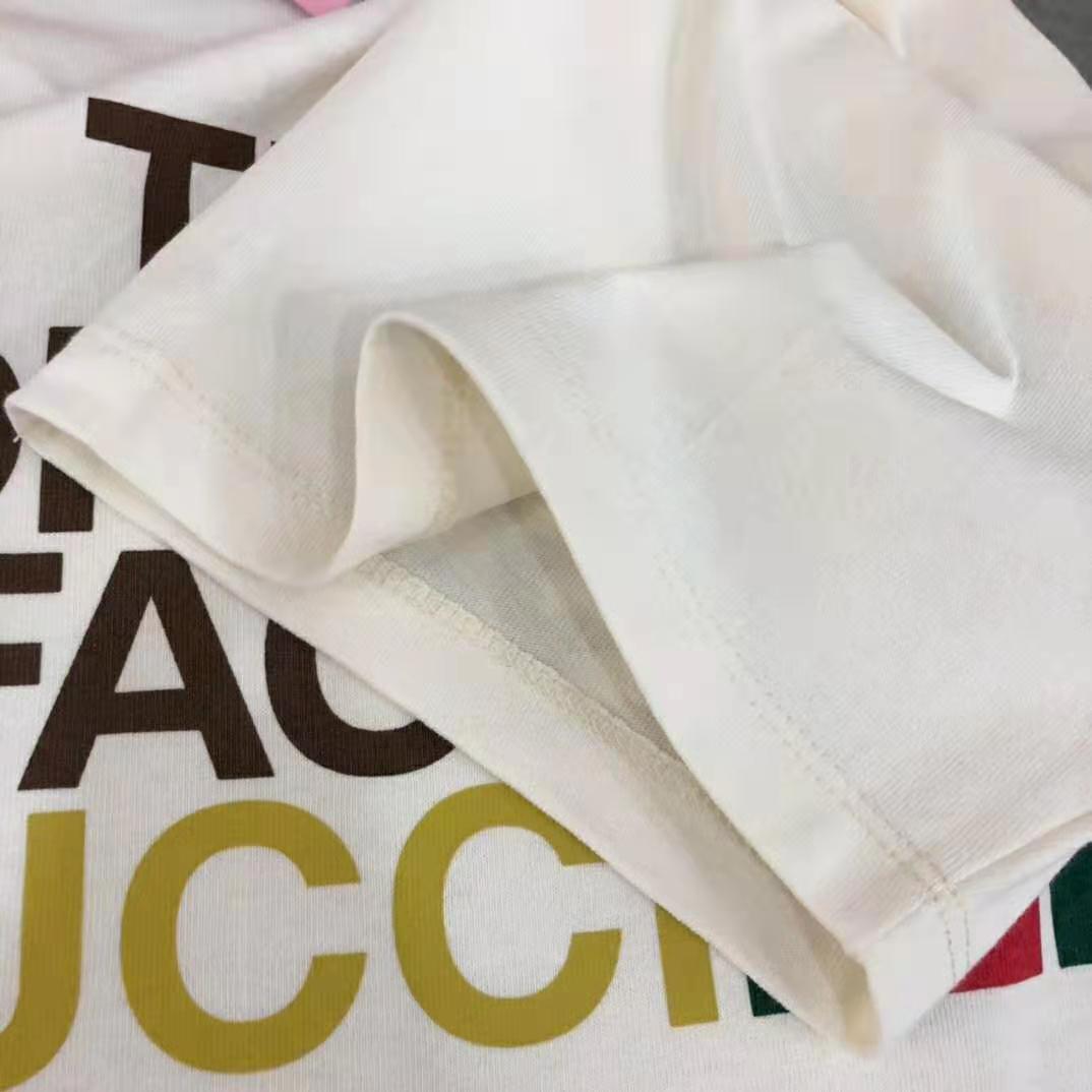 Gucci Men The North Face x Gucci Cotton T-Shirt Crewneck Jersey Oversize Fit